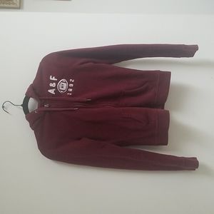 Abercrombie & Fitch Burgundy Zip-Up Hoodie!